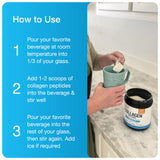 Sandhu's Collagen Peptides Powder on a kitchen counter