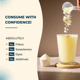 Sandhu's Colostrum container on a kitchen counter