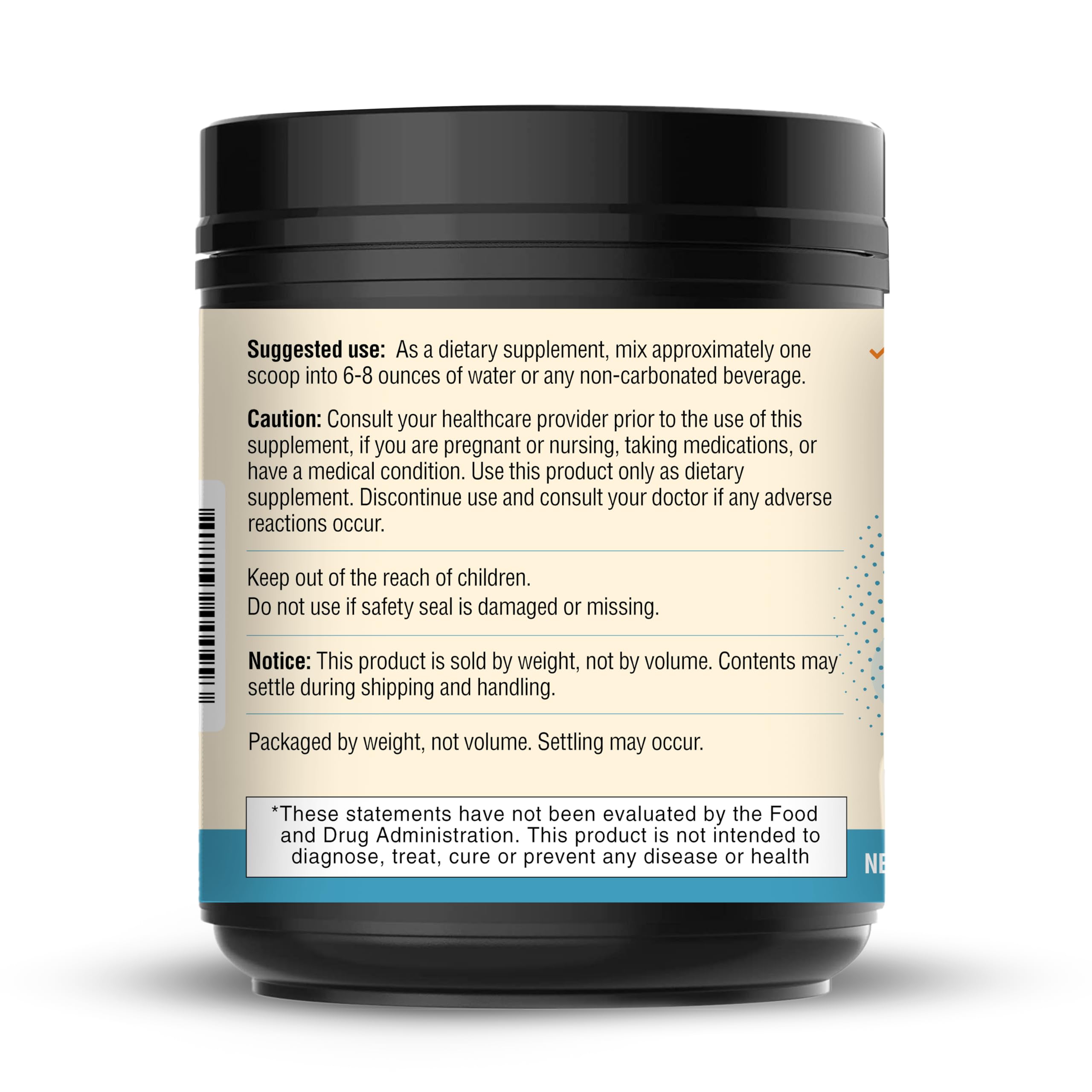 Sandhu's Colostrum with Collagen ingredients list on the back