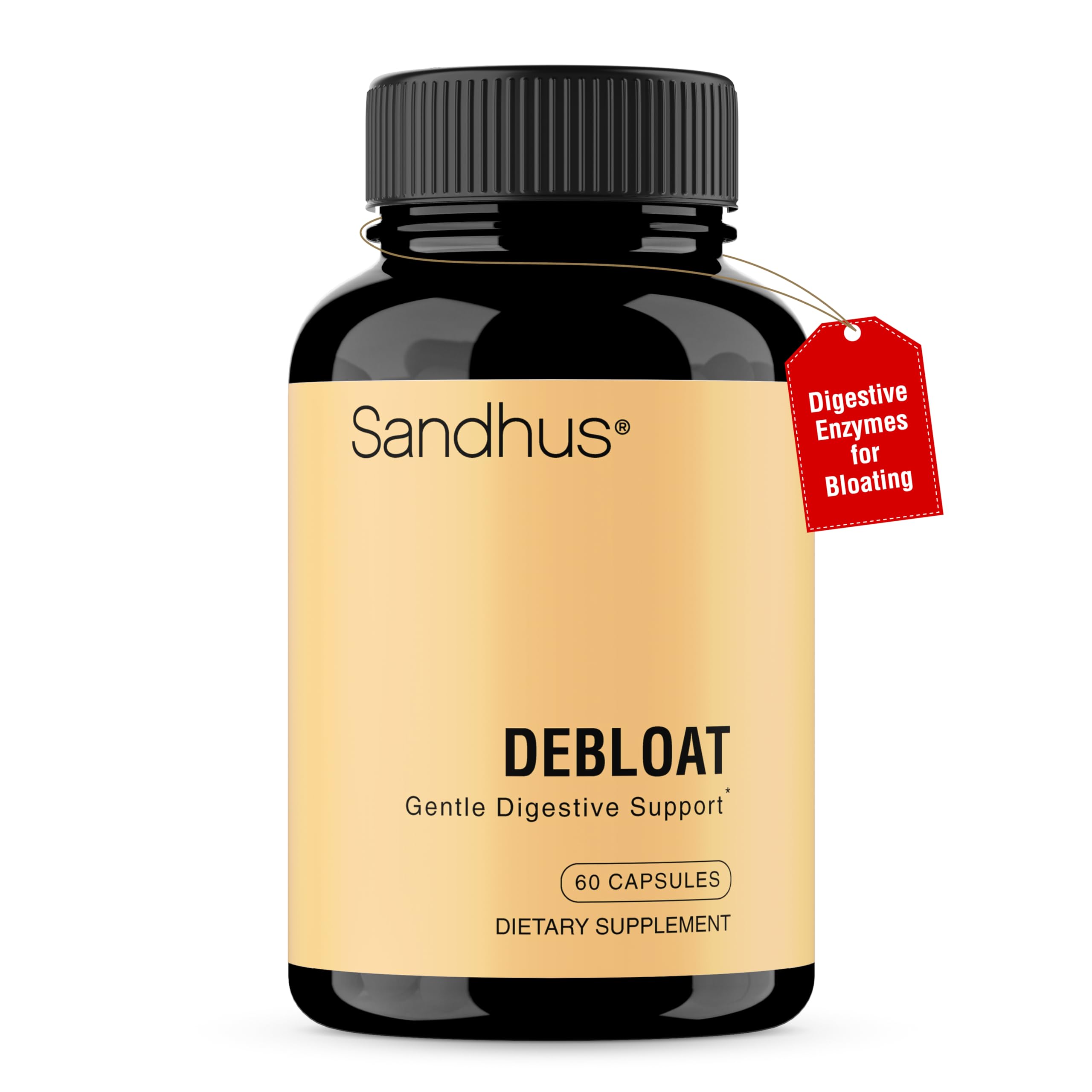 Sandhu's Debloat Herbal Supplement 60 Capsules front view