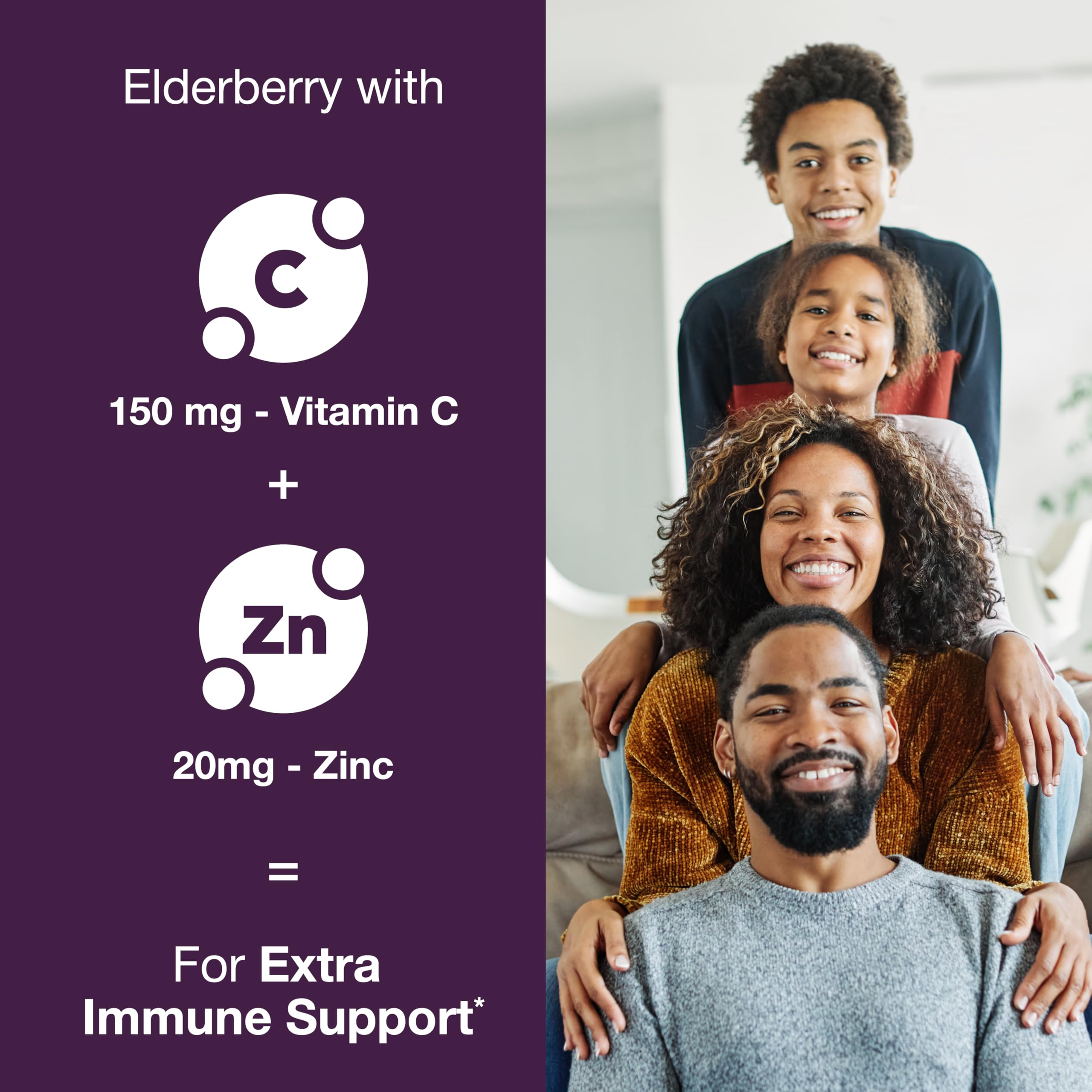 Sandhu's Elderberry Capsules with a measuring spoon for dosage