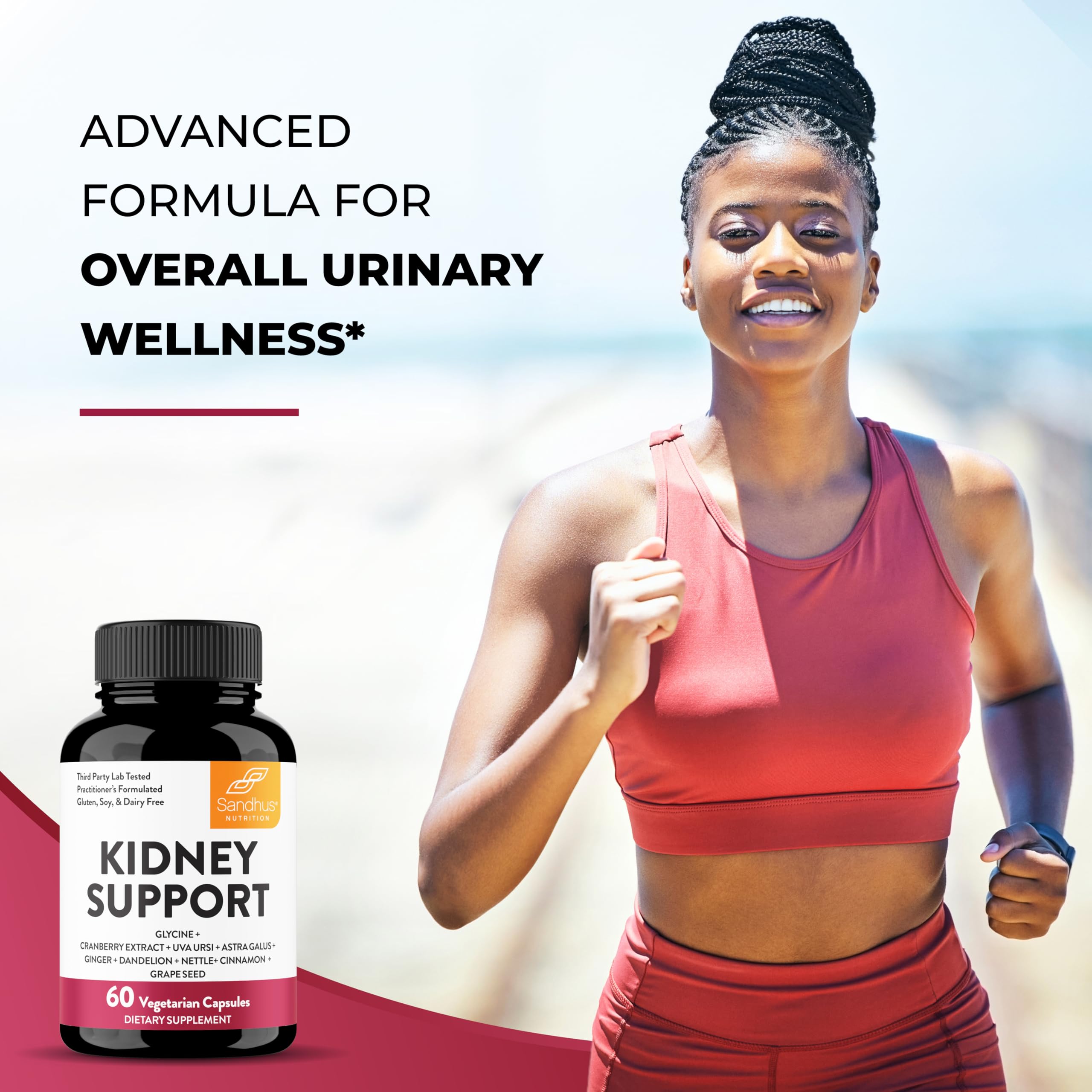 Sandhu's Kidney Support Supplement with measuring spoon