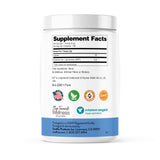 Sandhu's L-Glutamine Powder 499g back view with nutritional information