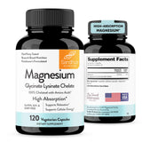 Sandhu's Magnesium Glycinate 220mg 120 Capsules front view