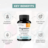 Sandhu's Magnesium Glycinate 220mg capsules with measuring spoon