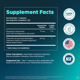 Sandhu's Magnesium Glycinate capsule in hand