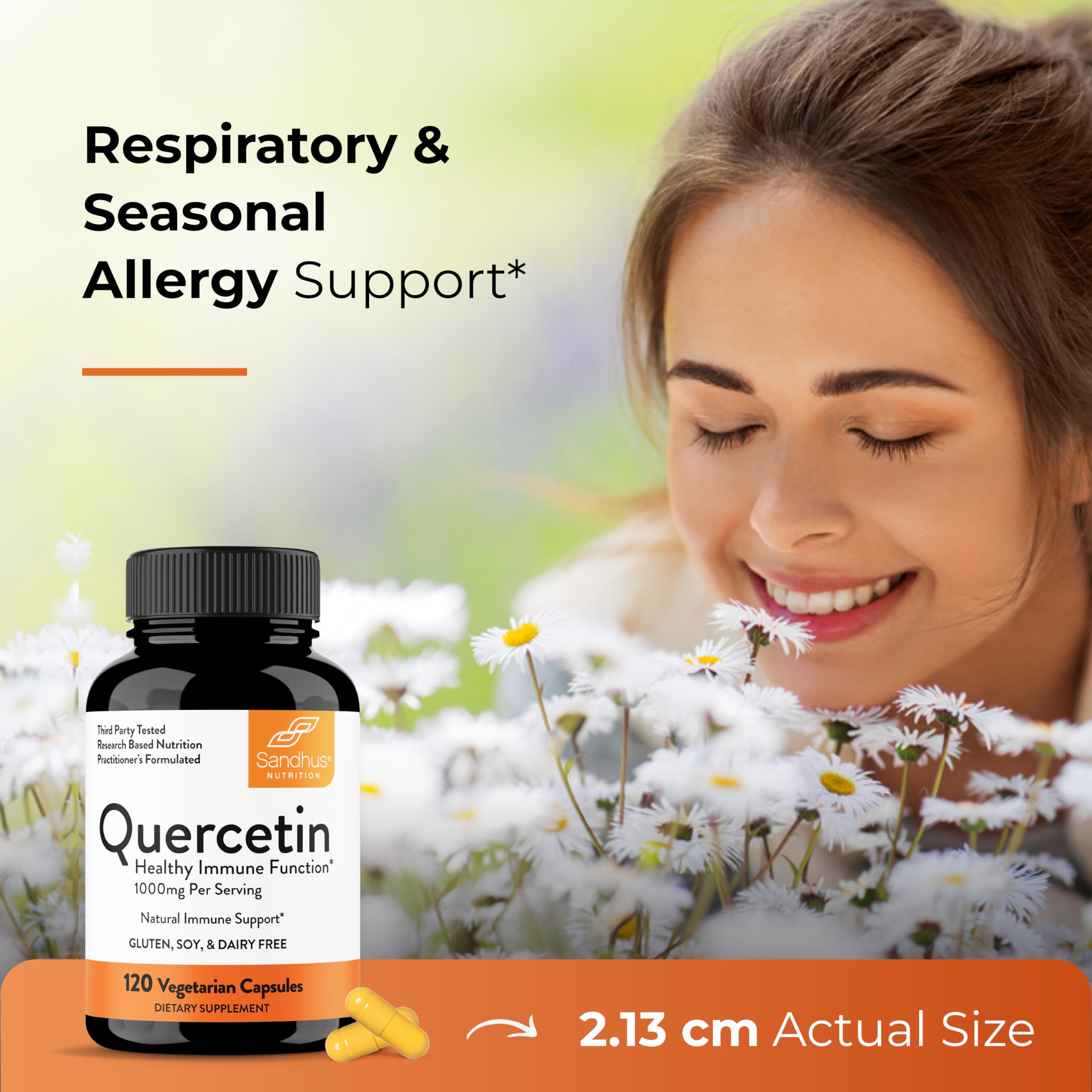 Sandhu's Quercetin Dihydrate 500mg Capsules in a lifestyle setting