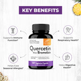 Sandhu's Quercetin Dihydrate 800mg supplement bottle back view