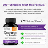 Sandhu's Quercetin Dihydrate 800mg supplement bottle with measuring spoon