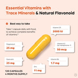 Sandhu's Vitamin D3 & K2 6-in-1 Daily Stack capsule close-up