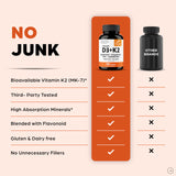 Sandhu's Vitamin D3 & K2 6-in-1 Daily Stack on table