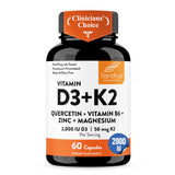 Sandhu's Vitamin D3 & K2 6-in-1 Daily Supplement front view