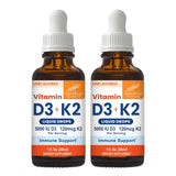 Sandhu's Vitamin D3 + K2 Liquid Drops 5000 IU bottle front view
