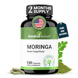 SANDHUHERBALS Moringa Capsules 900mg front view