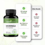 SANDHUHERBALS Moringa Capsules 900mg in a health setting
