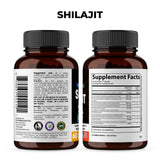 SANDHUHERBALS Shilajit capsules close-up with label