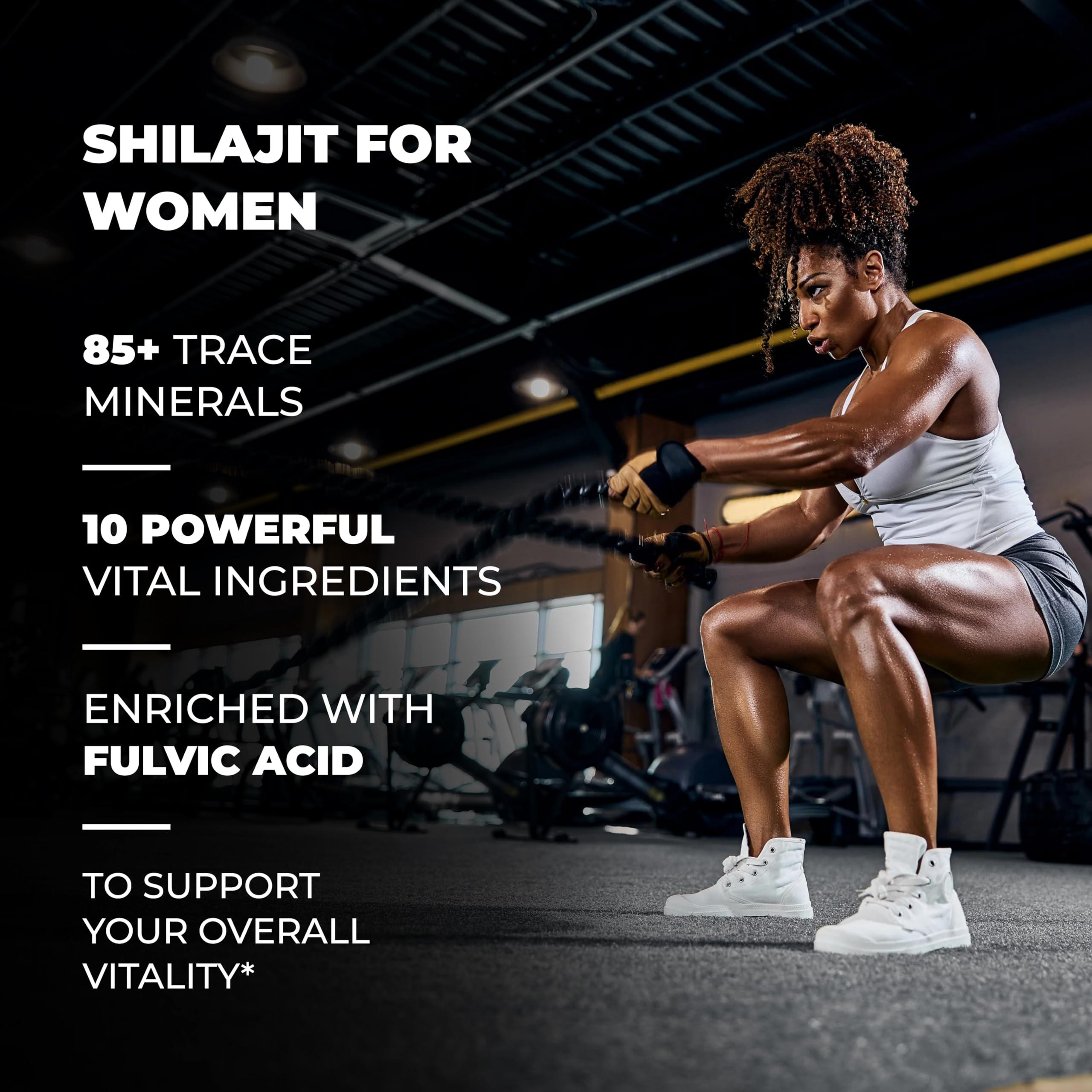 SANDHUHERBALS Shilajit Capsules on a wooden table