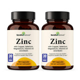 SANDHUHERBALS Zinc Supplement 30mg front view with packaging