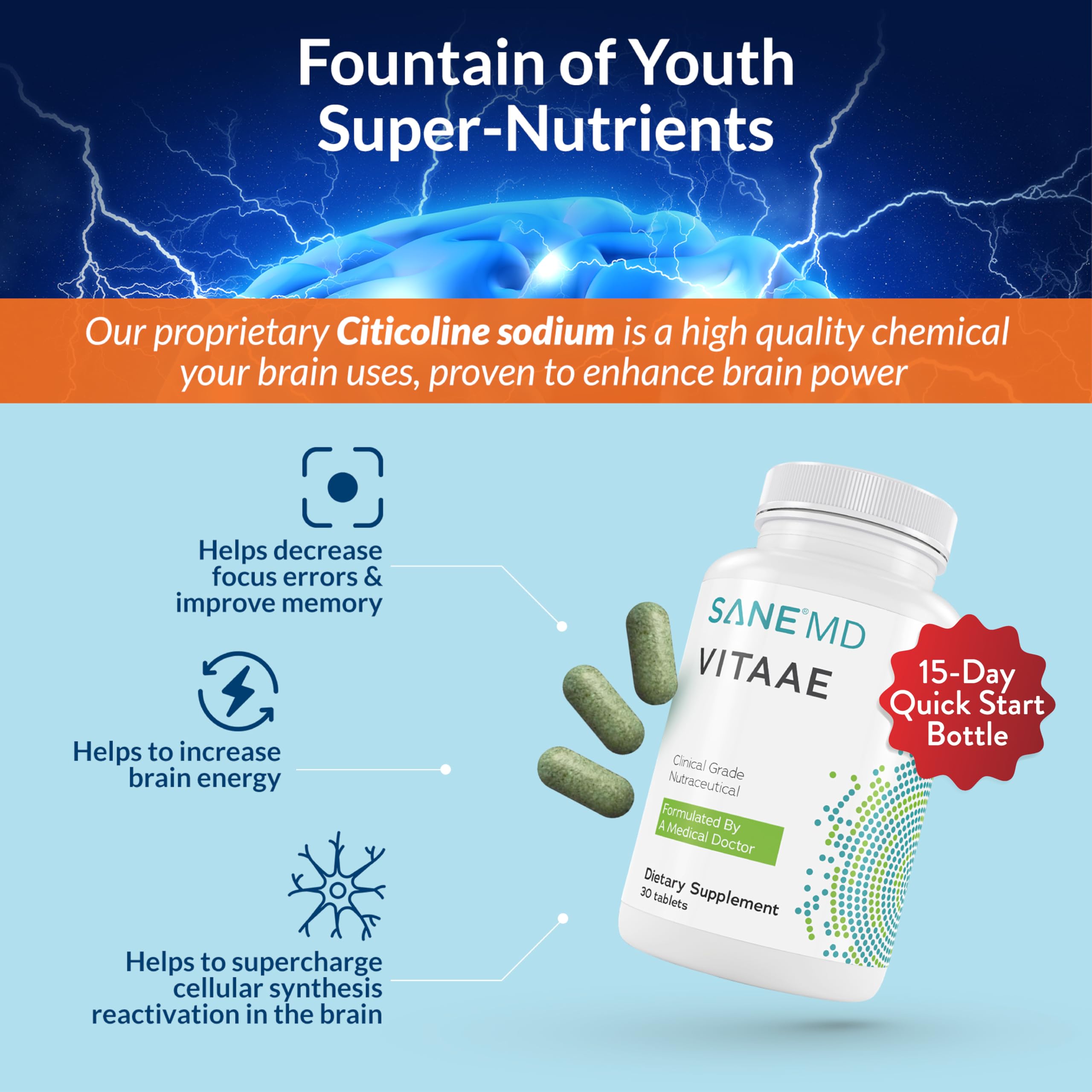 SANE Vitaae Choline Supplement 50g in a lifestyle setting
