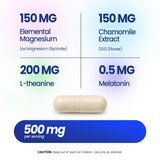 SANOVIA 4 in 1 Sleep Supplement capsules in hand