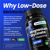 SANOVIA 4 in 1 Sleep Supplement with a measuring spoon