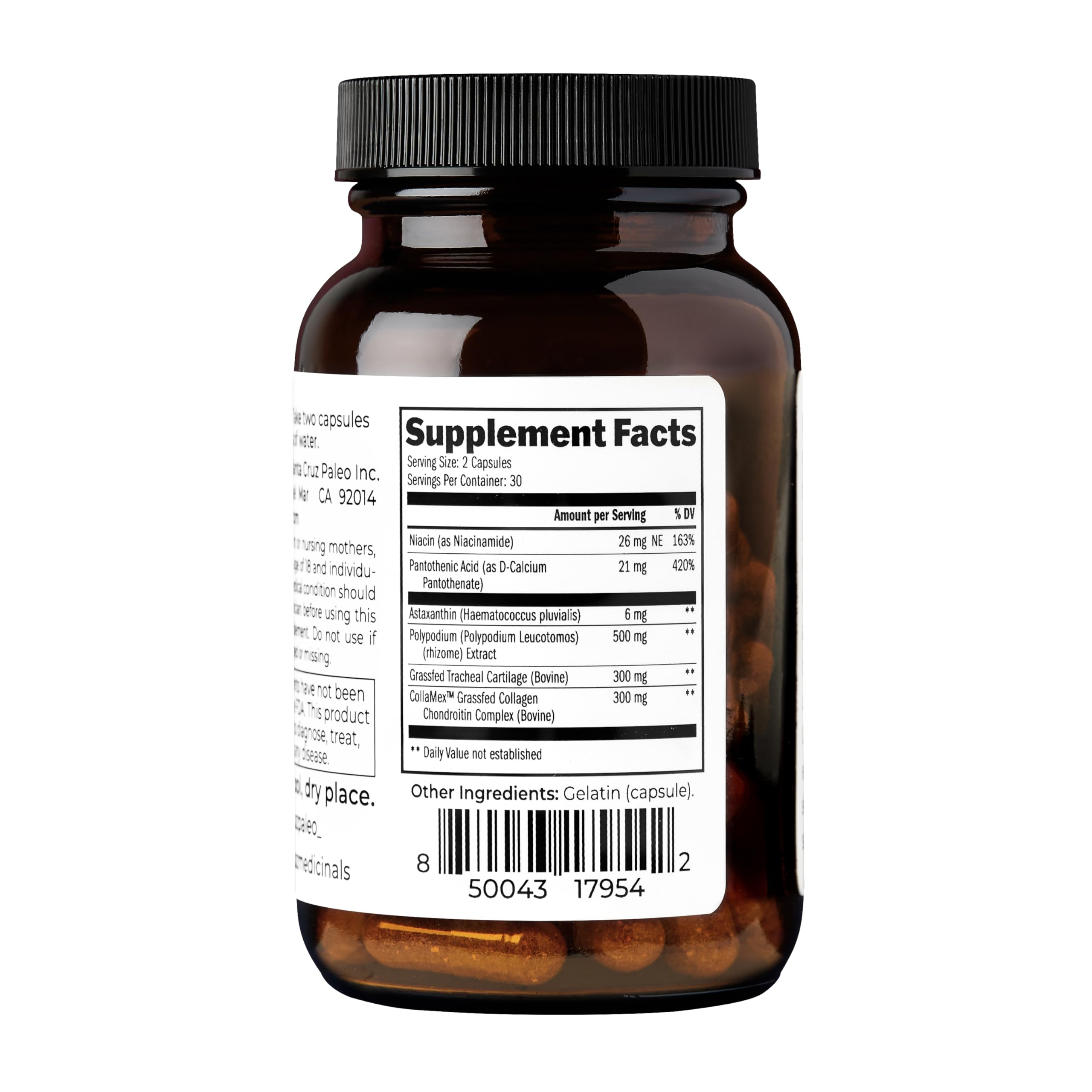 Santa Cruz Paleo Lutein Supplement packaging details