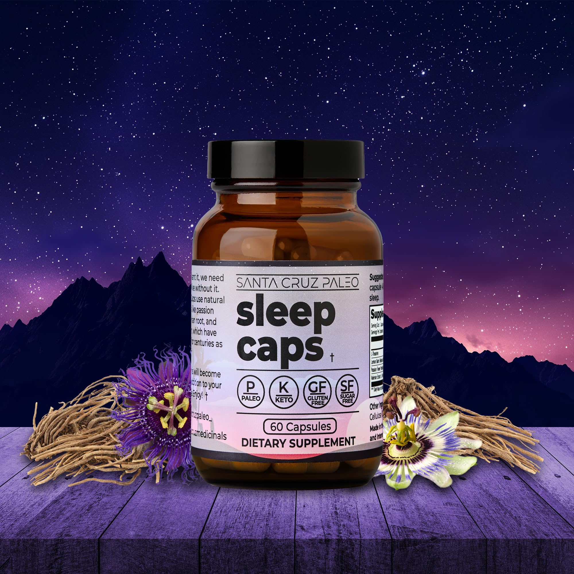 Santa Cruz Paleo Sleep Caps close-up of capsule