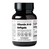Santa Cruz Paleo Vitamin K + D Softgels side view showing softgel size