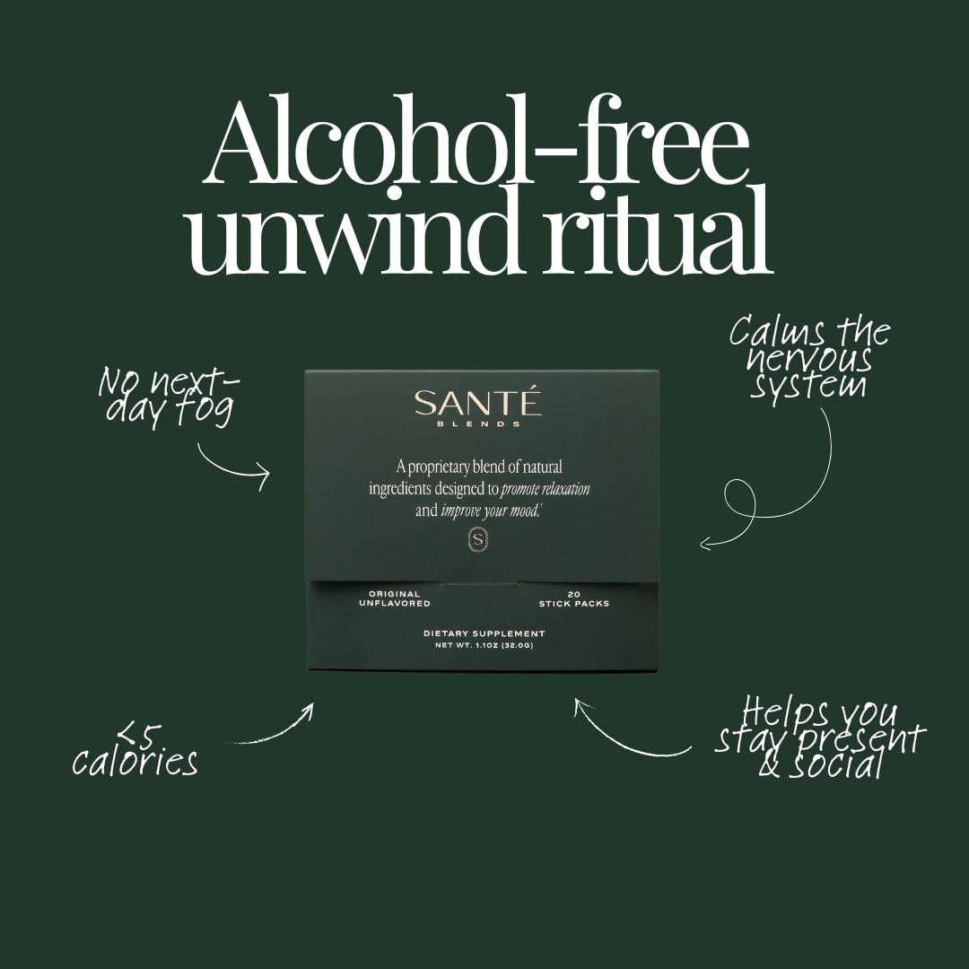Santé Blends Kava Kava Supplement back view packaging