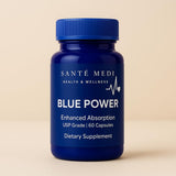 Sante Medi Methylene Blue Capsules 60 Count opened bottle