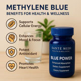 Sante Medi Methylene Blue Capsules 60 Count side view