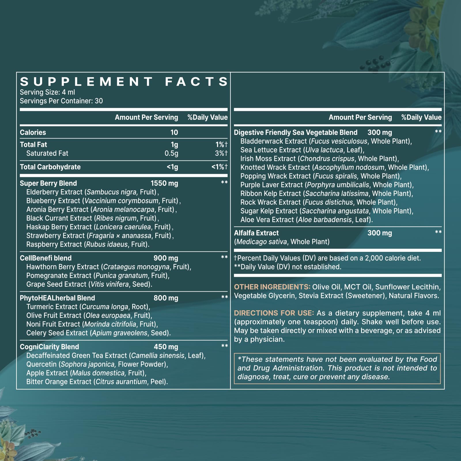 Santegra Polyphenols Drops bottle with dropper