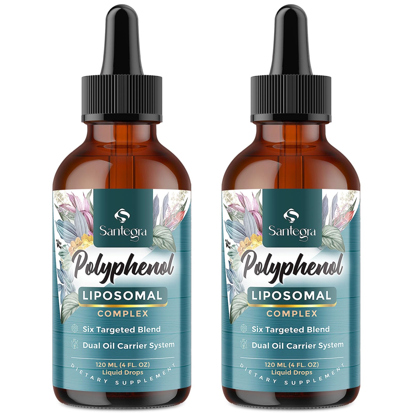 Santegra Polyphenols Supplement Drops 522g front view