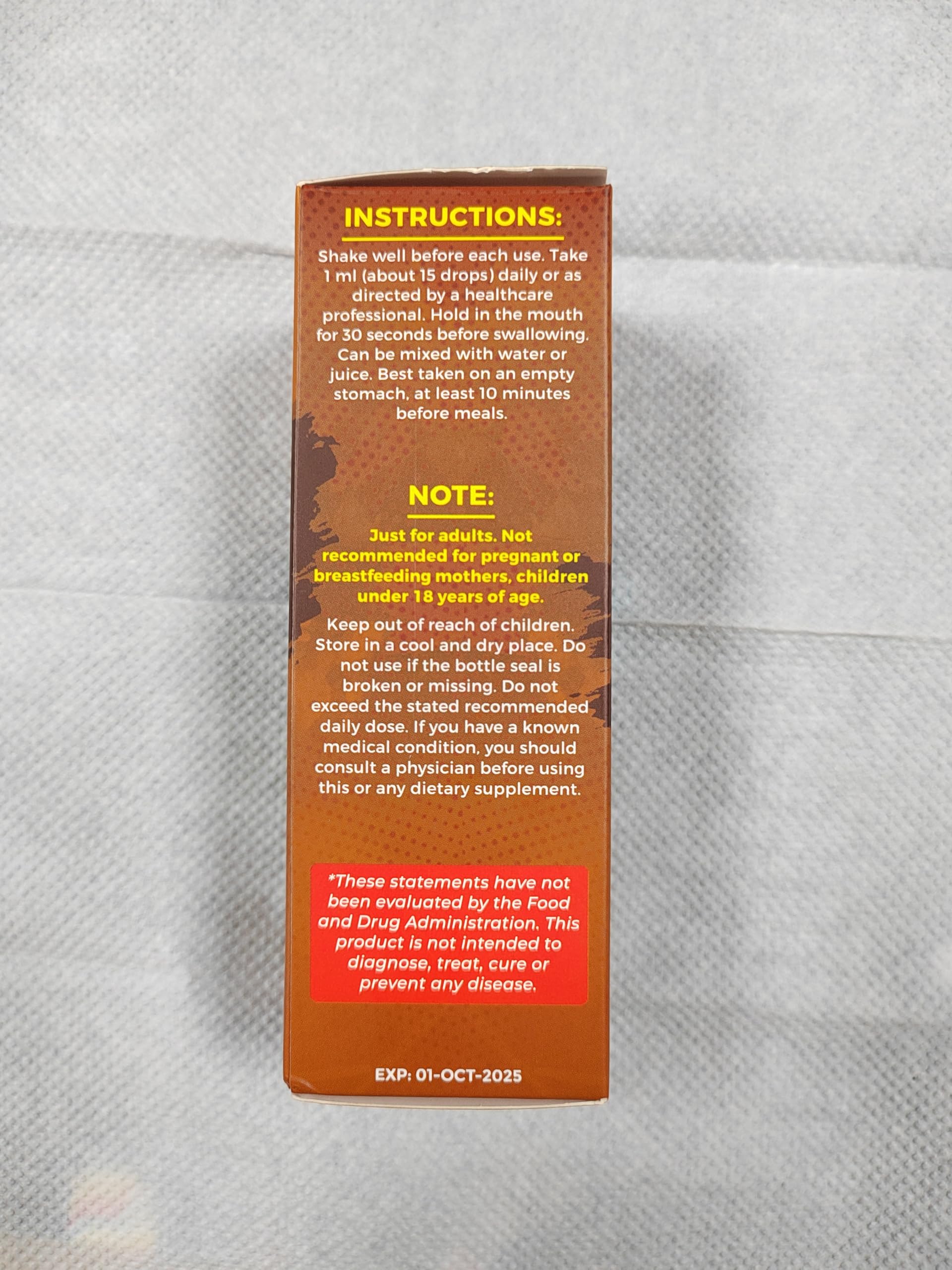 Santegra Rhodiola Rosea Liquid Supplement 500mg mixed in a glass of water