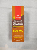Santegra Rhodiola Rosea Liquid Supplement 500mg on a wooden table