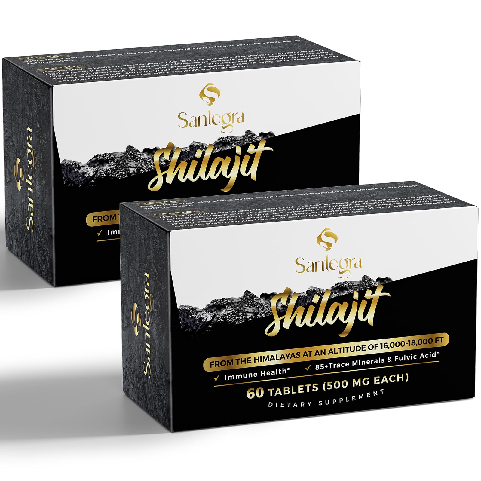 Santegra Shilajit Tablets 500 mg front view