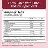 Santo Remedio Circulación Plus Beet Extract Drink Mix cherry-flavoured powder in a glass
