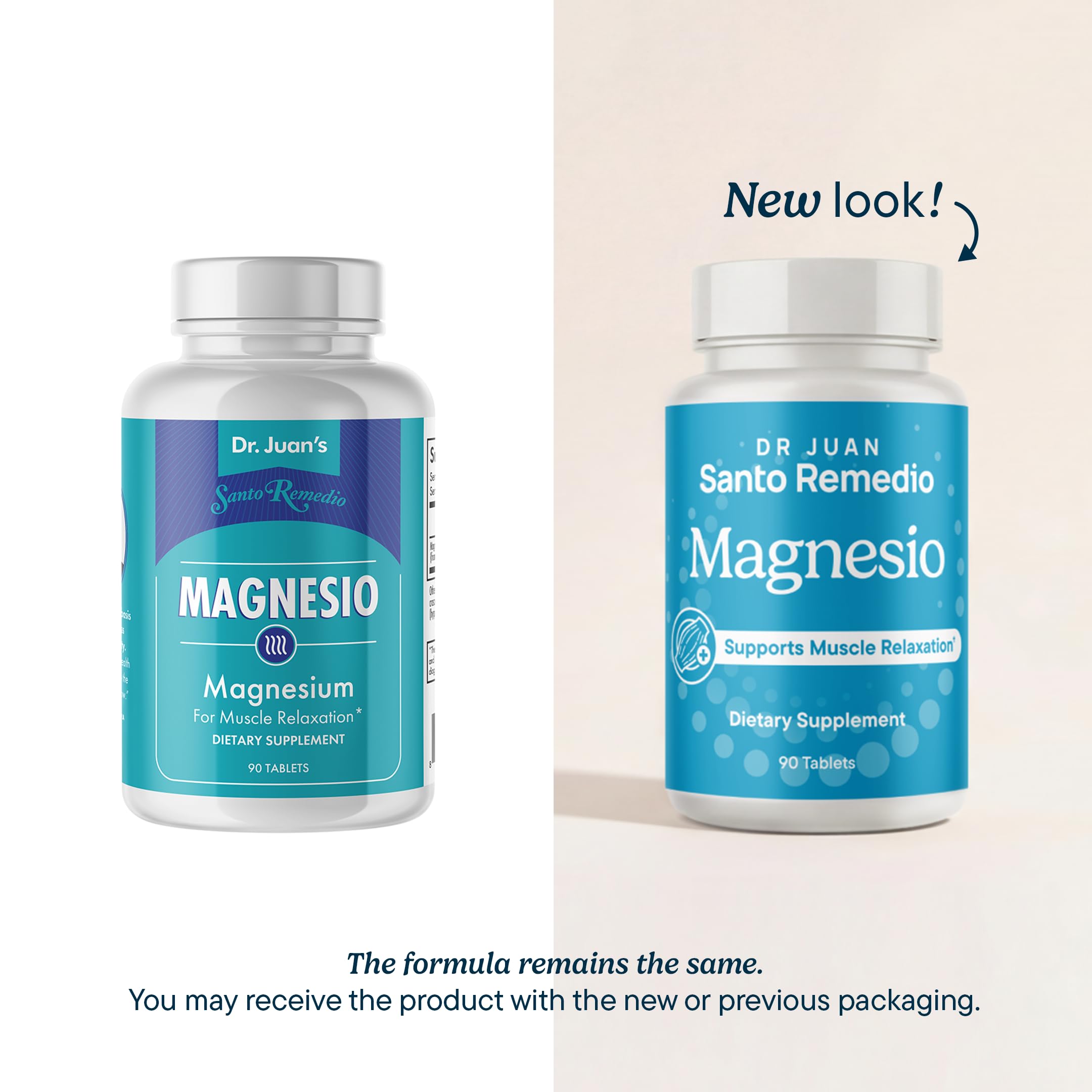 Santo Remedio Magnesium supplement packaging side view