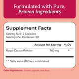 Santo Remedio Nopal Capsules side view showing label