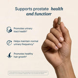 Santo Remedio Prostate Health Supplement back view with dosage information