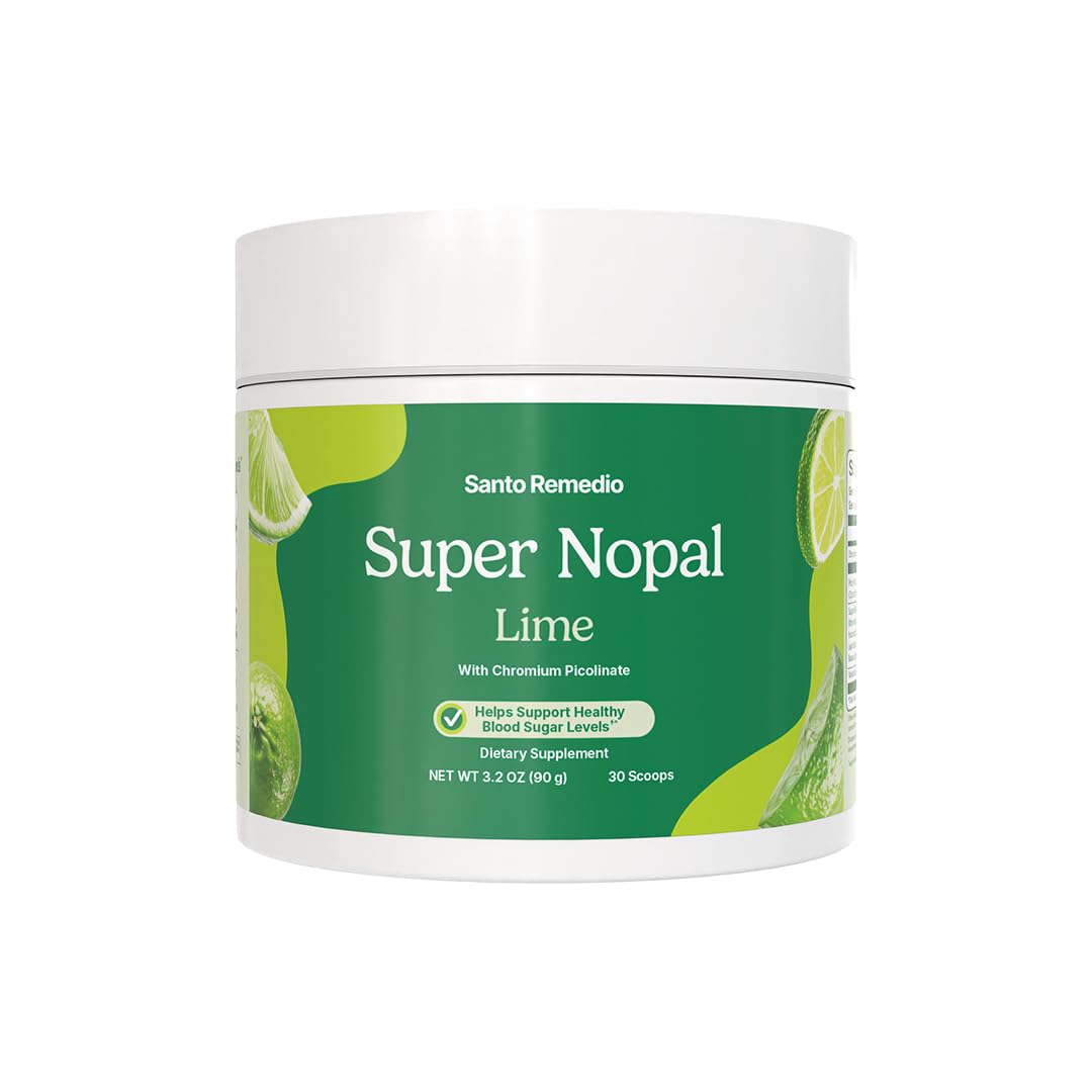 Santo Remedio Super Nopal Powder 90g lime flavour front view