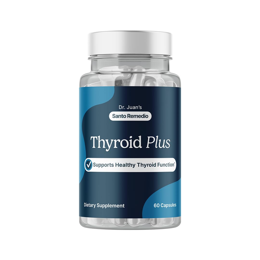 Santo Remedio Thyroid Plus 60 capsules front view