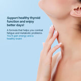 Santo Remedio Thyroid Plus bottle with a measuring spoon