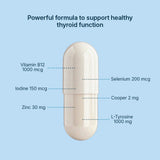 Santo Remedio Thyroid Plus capsules with fresh vegetables