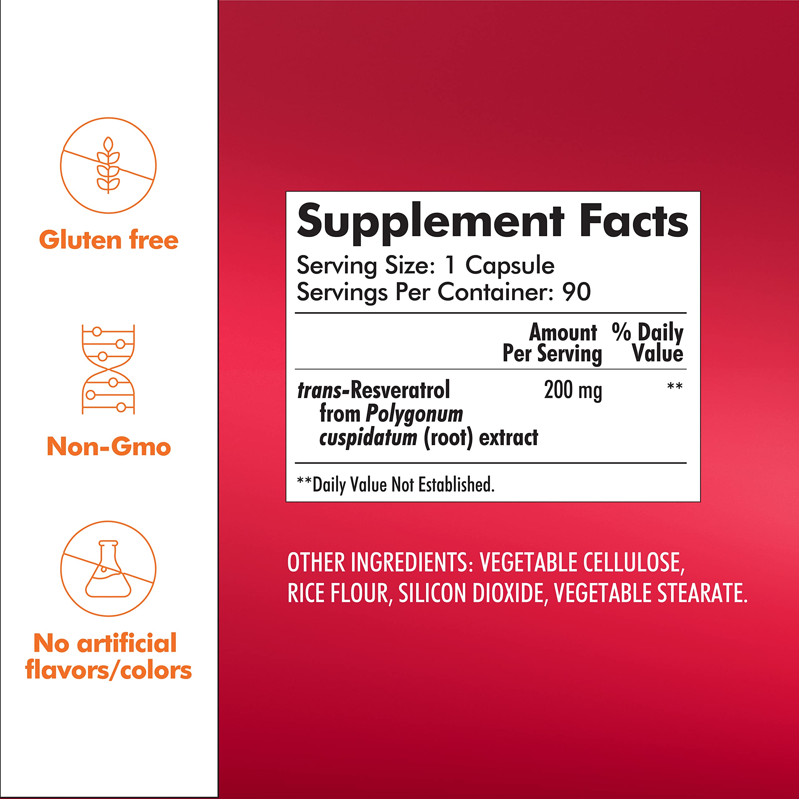 Santo Remedio Trans-Resveratrol supplement with natural background