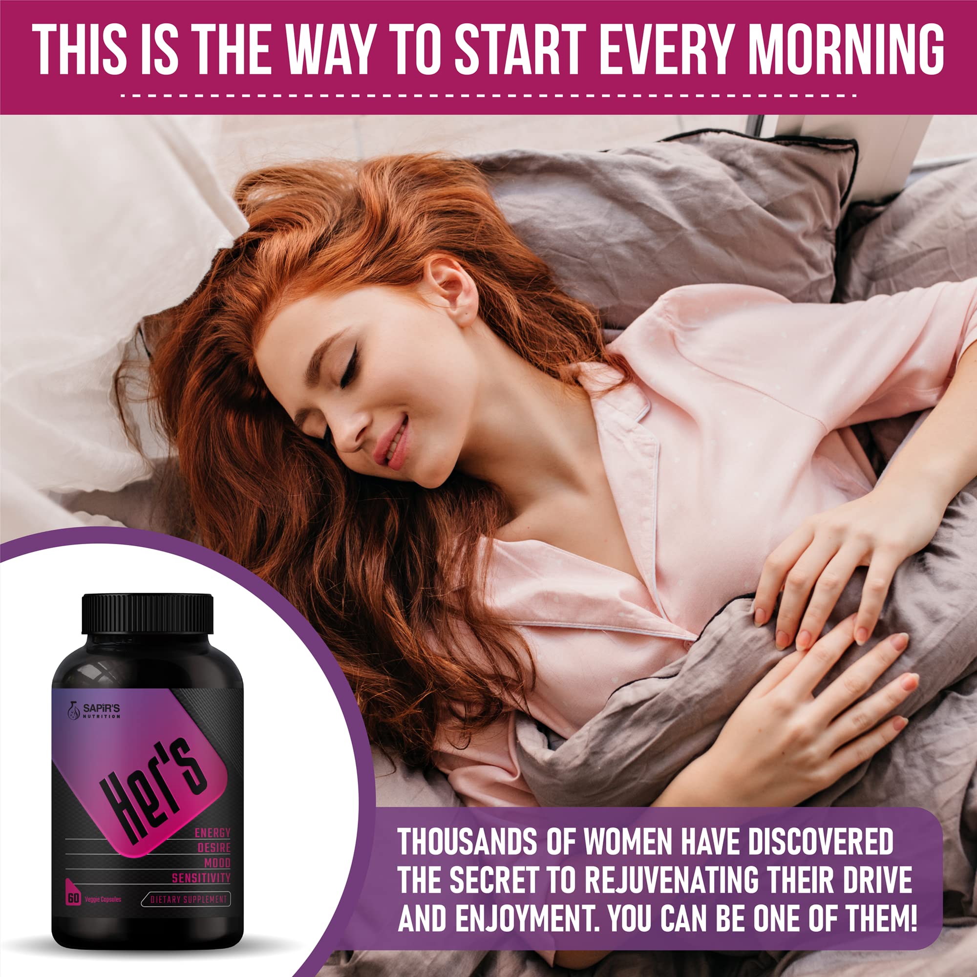Sapir's Nutrition Horny Goat Weed Supplement capsules close-up