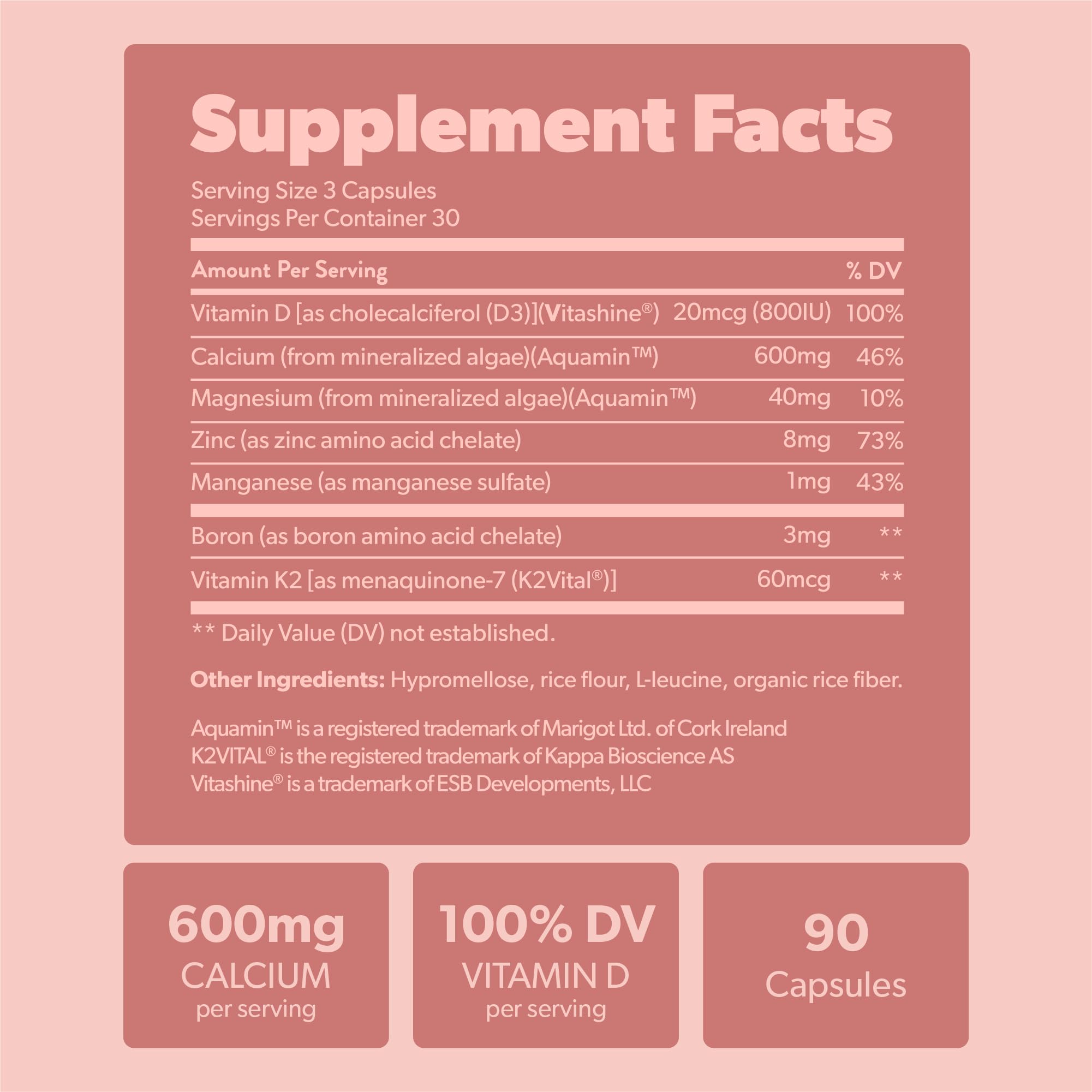 Sapling Vegan Calcium Supplement bottle with eco-friendly packaging