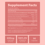 Sapling Vegan Calcium Supplement bottle with eco-friendly packaging