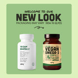 Sapling Vegan Omega-3 Algal Oil Supplement bottle with peppermint oil scent pack