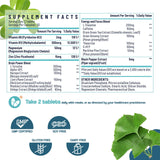 Sapotax 17-in-1 Brain Supplement back view showing ingredients